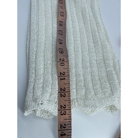 Vintage Celly K Woman's Knit Stretch Cream Shell Cami Womans/Jr Top Small - Picture 6 of 7